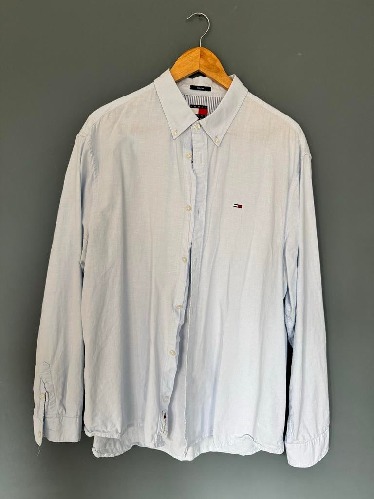 Tommy Hilfiger Blouse XXL Linnen Zo Goed Als Nieuw, Ophalen of Verzenden, Zo goed als nieuw, Overige kleuren, Overige halswijdtes