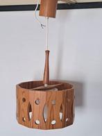 Zweedse jaren '60 hanglamp - AB Nordisk grenen/glas, Ophalen of Verzenden