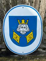 Leuk decoratief emaille bord kasteelheer koning reclamebord, Ophalen of Verzenden