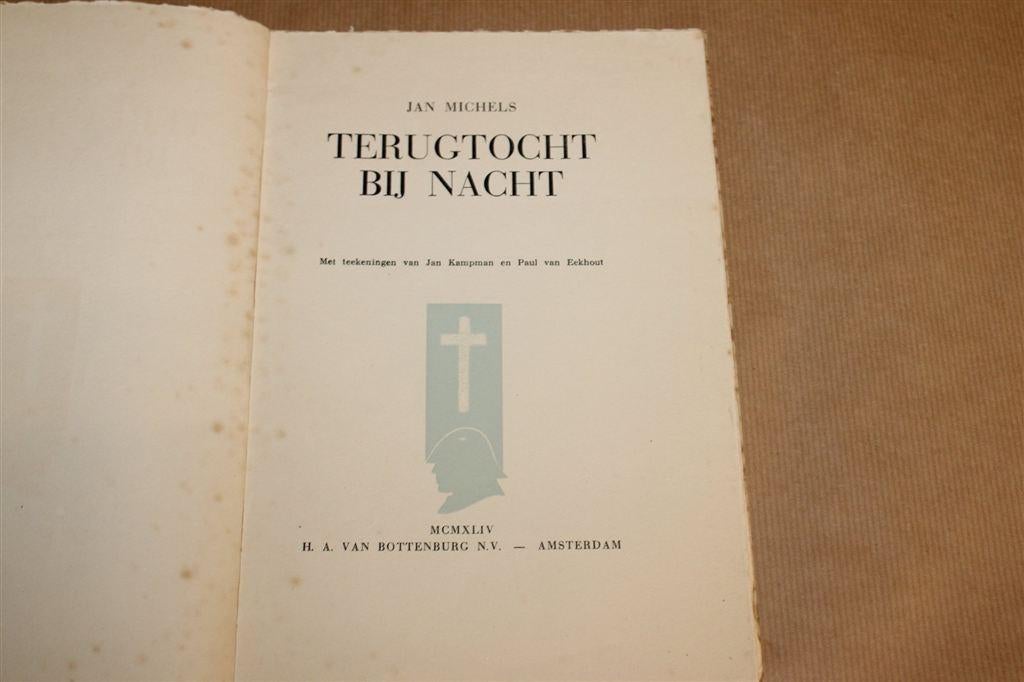 Terugtocht bij Nacht — Oorlogsgedicht Mei 1940 Zeldzaam, Ophalen of Verzenden, Tweede Wereldoorlog, Gelezen, Overige onderwerpen