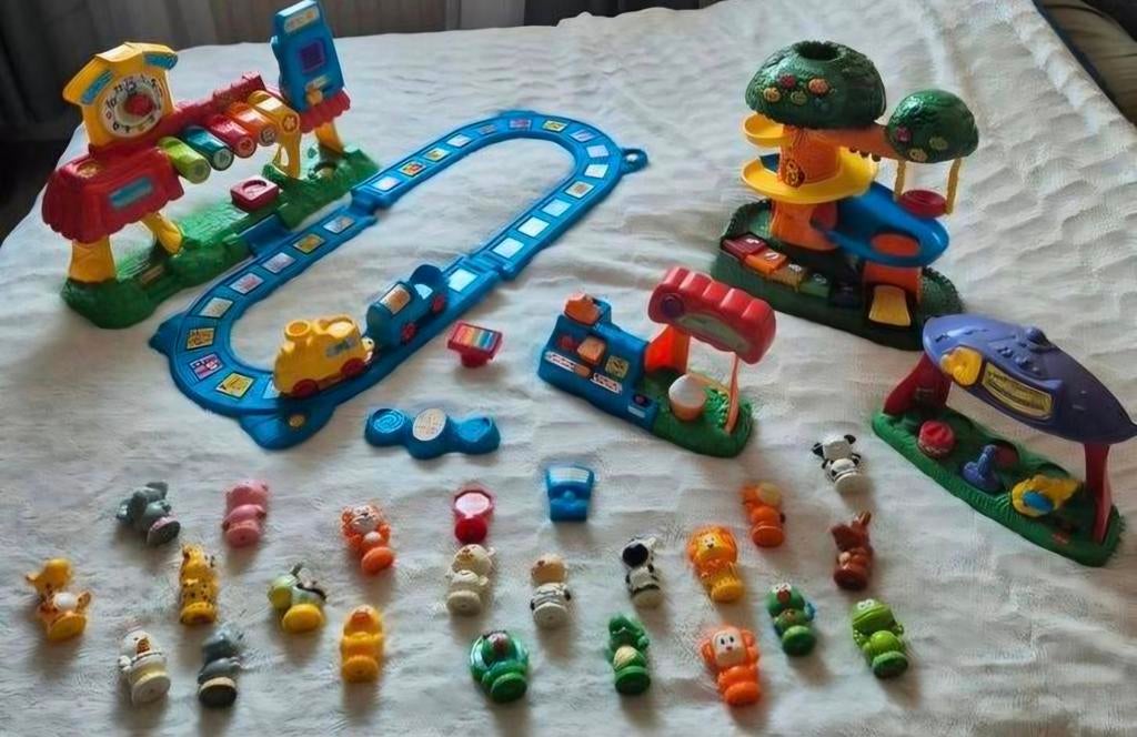 VTech Smartville treinstation met accessoires en figuren, Ophalen of Verzenden