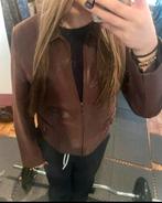 ECHT leren bruine jas Leather Sound, Ophalen of Verzenden, Zo goed als nieuw, Maat 38/40 (M), Bruin