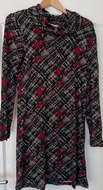 Tom Tailor rood zwart jurkje met kol nieuw maat S, Maat 38/40 (M), Nieuw, Boven de knie, Rood