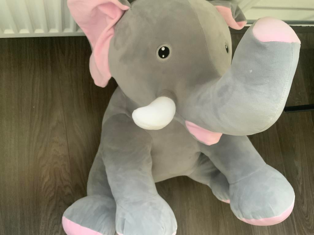 Grote knuffel olifant, Ophalen, Zo goed als nieuw, Olifant