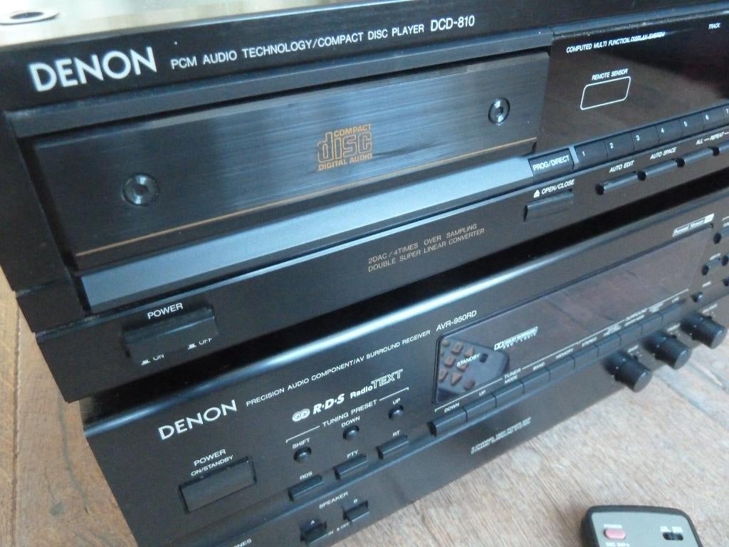 DENON Receiver + CD-Speler - 100% Gaaf & Goed !! incl Afst B, Ophalen of Verzenden, Zo goed als nieuw, 60 tot 120 watt, Denon