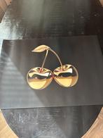 Inductie plaat beschermer met gouden kersen design 80x55, Huis en Inrichting, Keuken | Keukenbenodigdheden, Ophalen of Verzenden