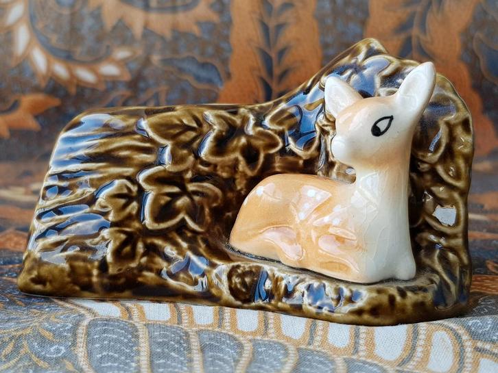 Oud Engels SylvaC porselein bloembakje met boom en hert., Antiek en Kunst, Antiek | Porselein, Ophalen of Verzenden