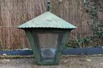 Gietijzeren antieke, brocante lantaarnpaal met lantaarn, Ophalen, Gebruikt, -, Netvoeding