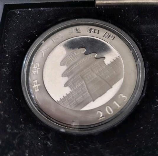 Panda zilveren munten 2013-2017 5 munten zilver 1 Oz/30 gr, Ophalen of Verzenden, Zilver