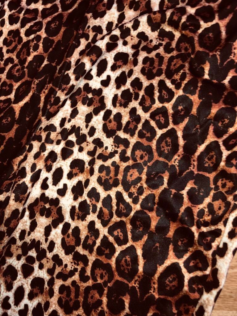 Legging met uitlopende pijpen panterprint, Kleding | Dames, Leggings, Maillots en Panty's, Legging, Maat 36/38 (S), Bruin, Nieuw