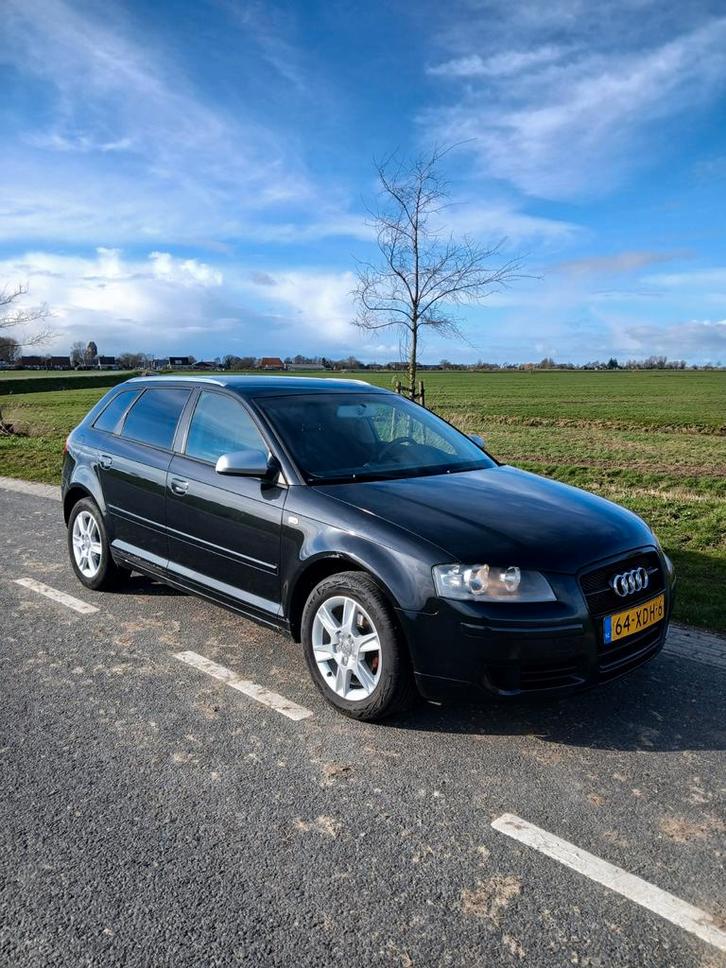 Audi 2004 Zwart, Auto's, Audi, Particulier, A3, ABS, Airbags, Airconditioning, Centrale vergrendeling, Climate control, Dakrails