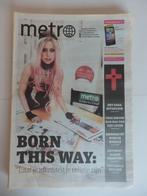 Lady Gaga - Metro krant 2011, Ophalen of Verzenden, Nieuw, Krant