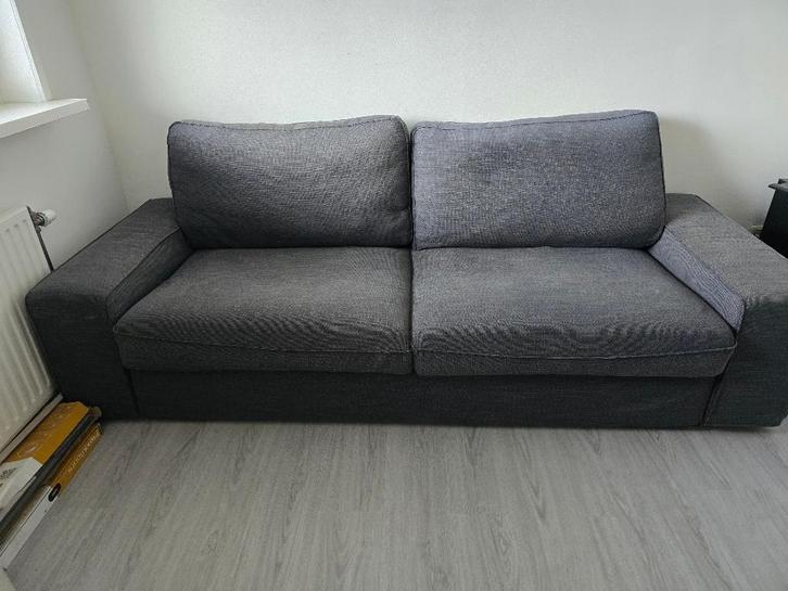 Ikea anthracite (grijs) bank, Huis en Inrichting, Banken | Bankstellen, Zo goed als nieuw, Rechte bank, Tweepersoons, 200 tot 250 cm