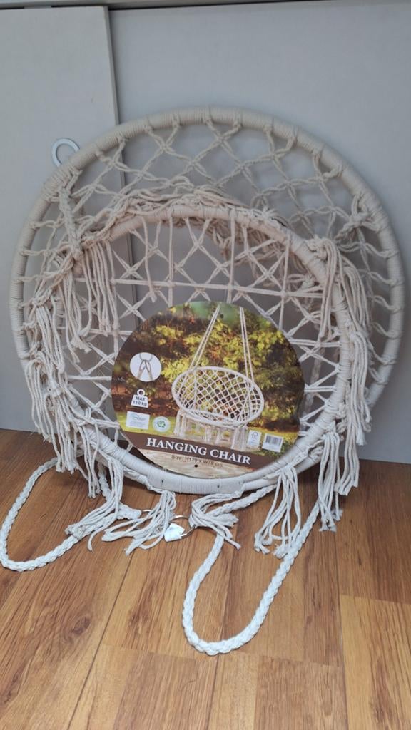 Macrame hangstoel, Ophalen