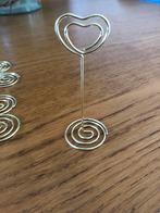 8 stuks TAFELKAART HOUDERS/ FeestjesFoto’s/Deco’s 8,5 cm hg, Nieuw, Ophalen of Verzenden, Metaal, Verzilverd