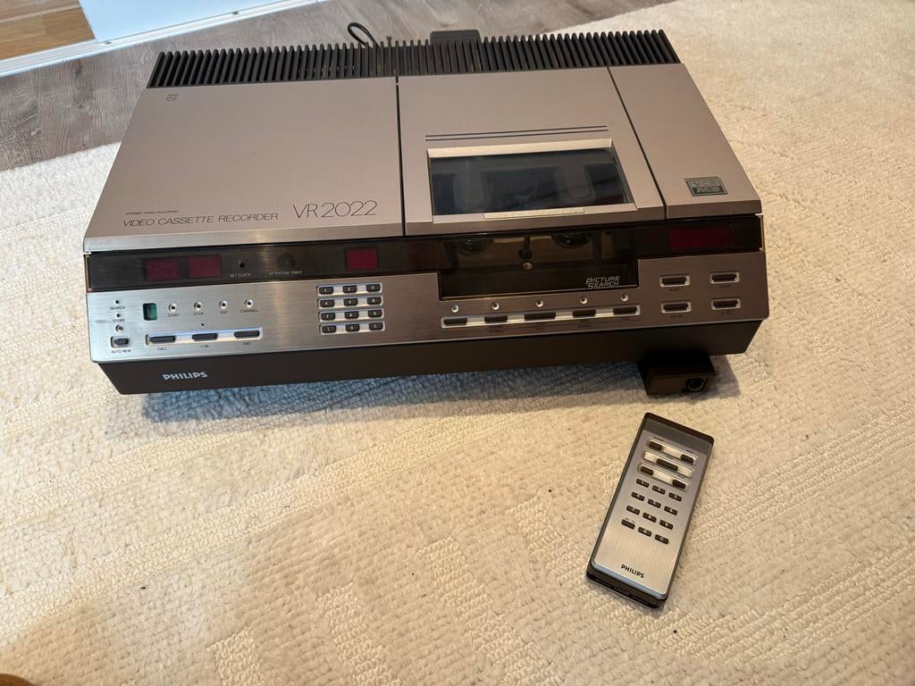 Philips VR2022 Video 2000-speler met afstandsbediening, Audio, Tv en Foto, Videospelers, Ophalen, Gebruikt, Video 2000-speler of -recorder
