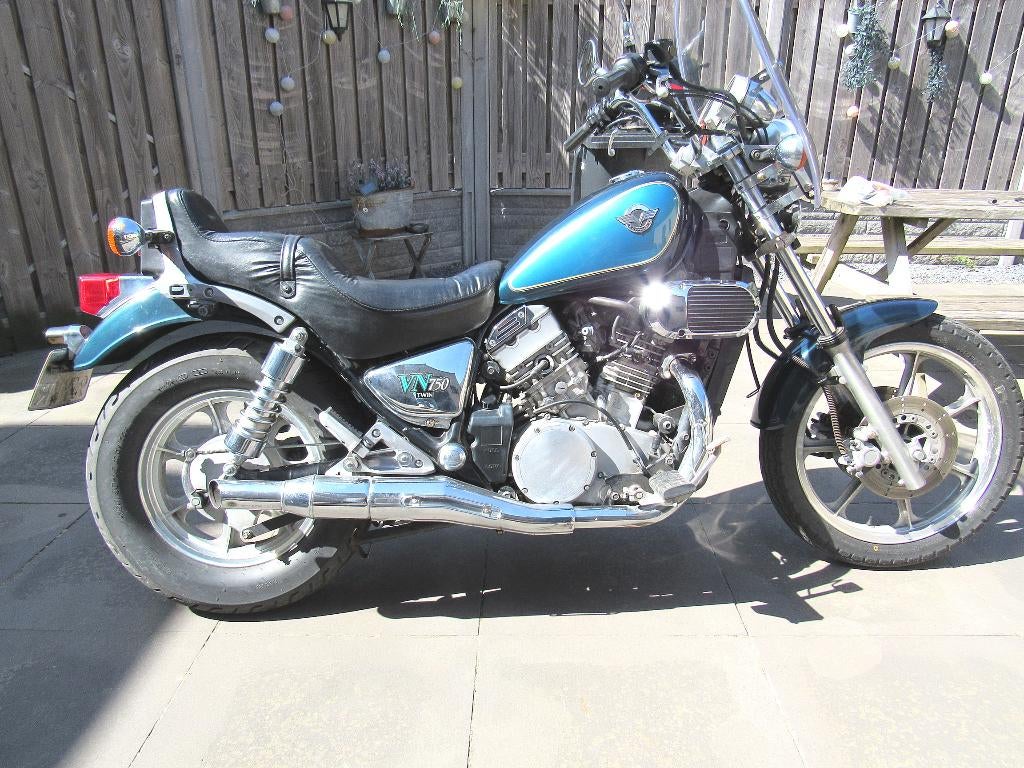 motor kawasaki, Motoren, 750 cc, 2 cilinders, Chopper, Gebruikt