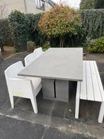 Tuintafel volledig Belgisch Hardsteen/ Arduin., Ophalen, Gebruikt, Rechthoekig, Overige materialen