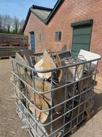 RVS schotjes voor tussen hekken over kleppen Kalveren, Ophalen