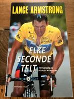 Lance Armstrong - Elke Seconde Telt (Boek), Boeken, Ophalen of Verzenden, Zo goed als nieuw, Lopen en Fietsen