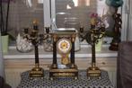empire bronzen klokken stel, Antiek en Kunst, Ophalen of Verzenden