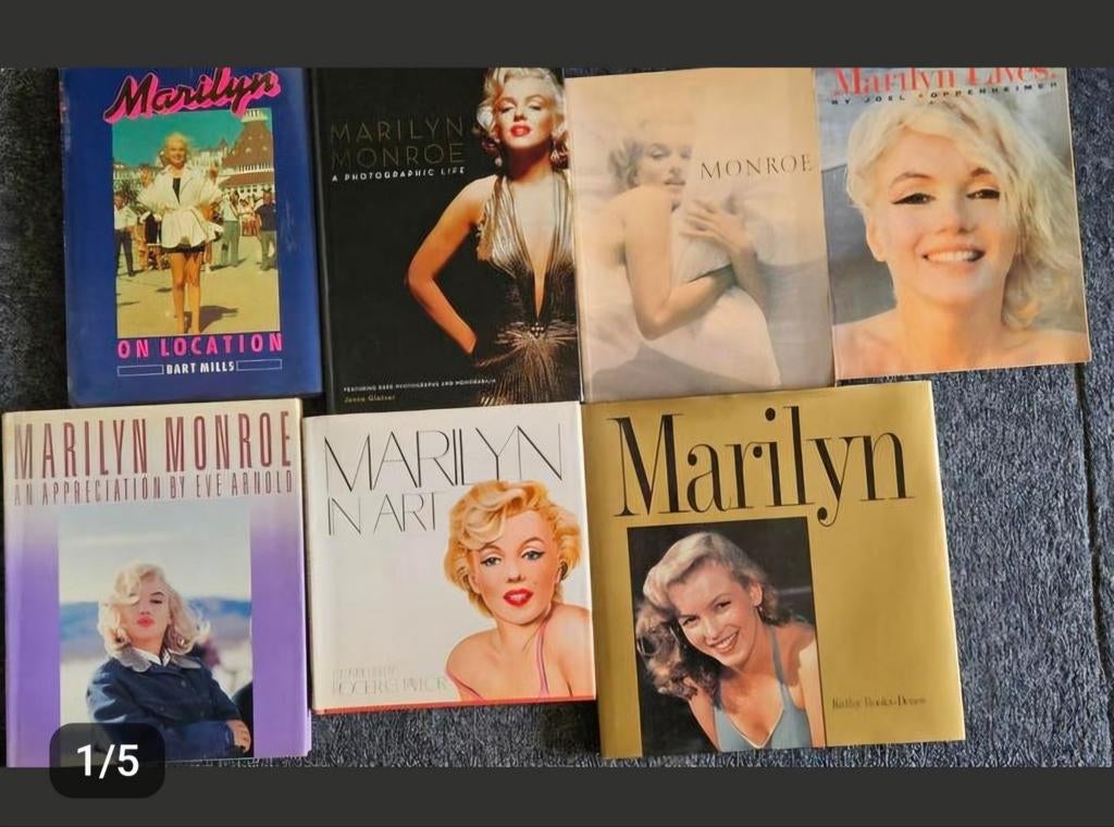 8 Marilyn monroe boeken te koop, Ophalen of Verzenden, Zo goed als nieuw, Tv-serie