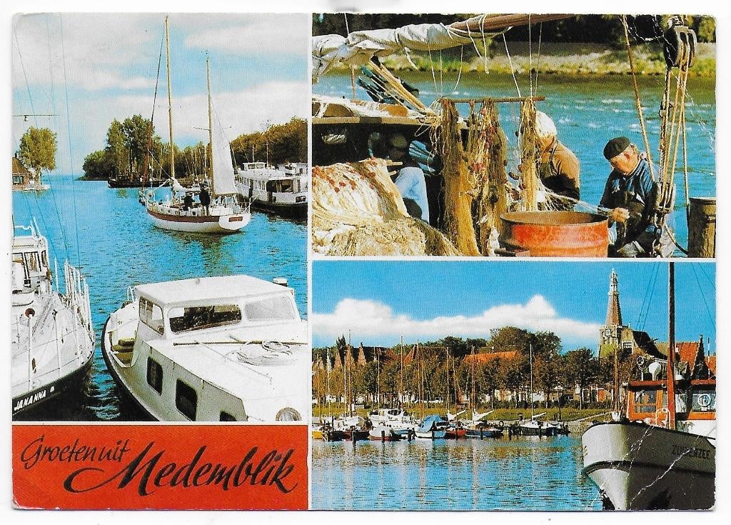 Medemblik Gelopen Ansichtkaart (B 7799 ), Ophalen of Verzenden, 1980 tot heden, Gelopen