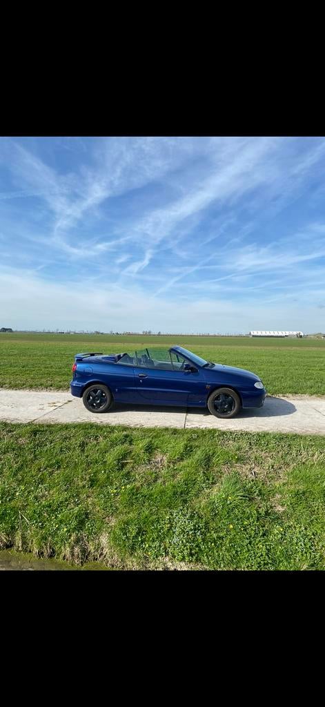 Renault Mégane 1.6 16V Cabriolet 1999 Blauw, Auto's, Renault, Voorwielaandrijving, Stof, 4 cilinders, Cabriolet
