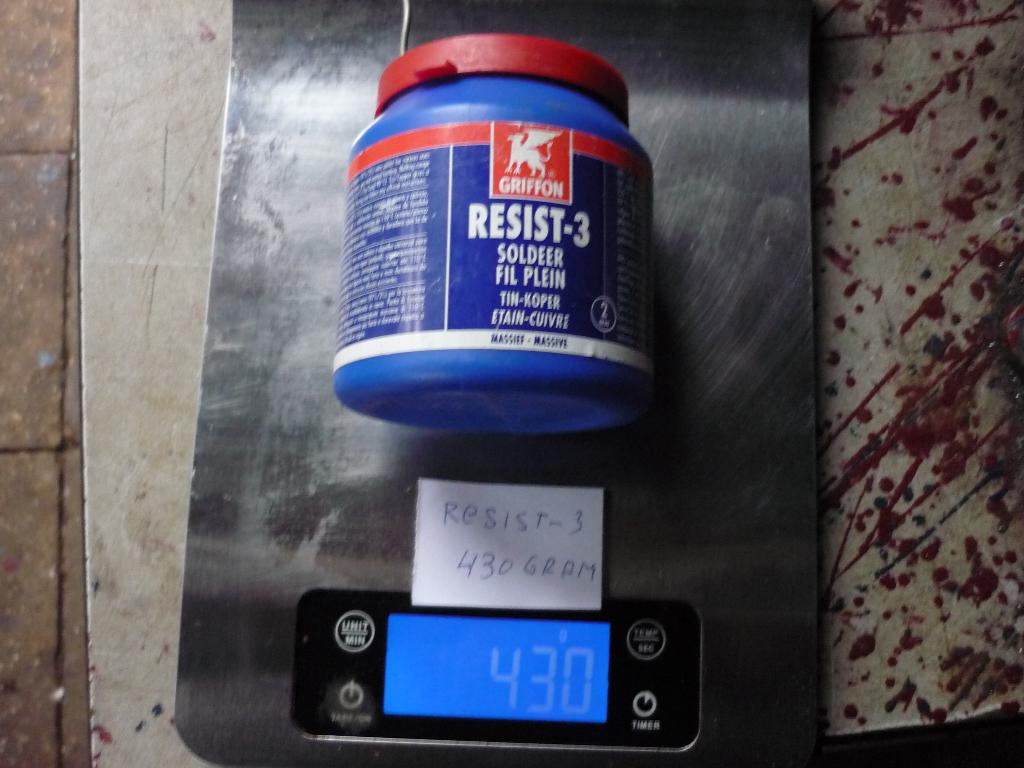 Soldeer tin Griffon resist 3 tin/koper zit nog 430 gram op, Ophalen, Nieuw