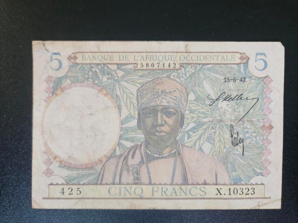 Frans West Afrika pick 25 1941        3, Postzegels en Munten, Bankbiljetten | Afrika, Ophalen of Verzenden, Overige landen, Los biljet