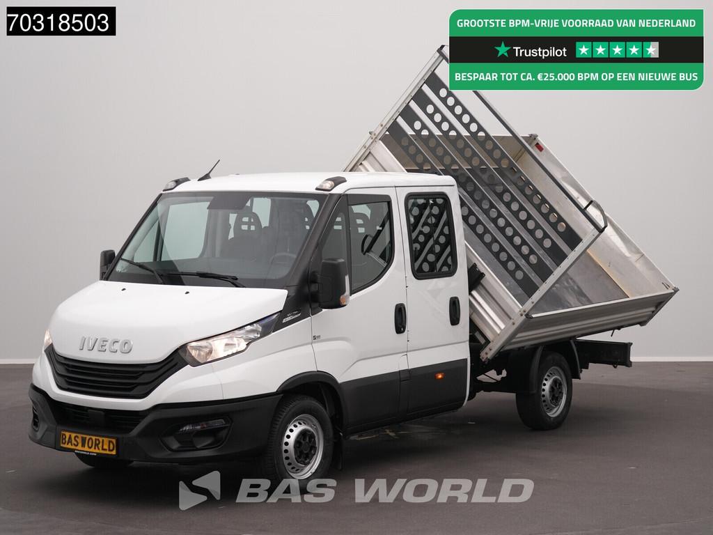 Iveco Daily 35S16 Automaat Driezijdige Kipper Dubbel Cabine, Auto's, Bestelauto's, Automaat, Stof, Gebruikt, Euro 6