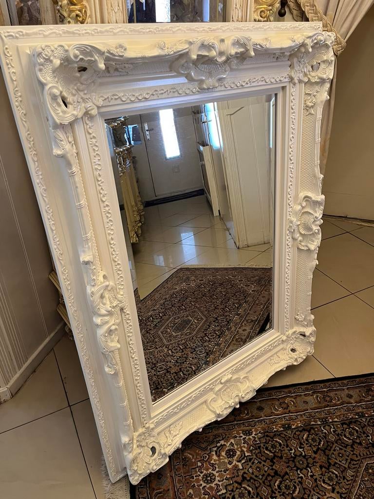 Prachtige groot barok spiegel, Antiek en Kunst, Ophalen of Verzenden, Rechthoekig