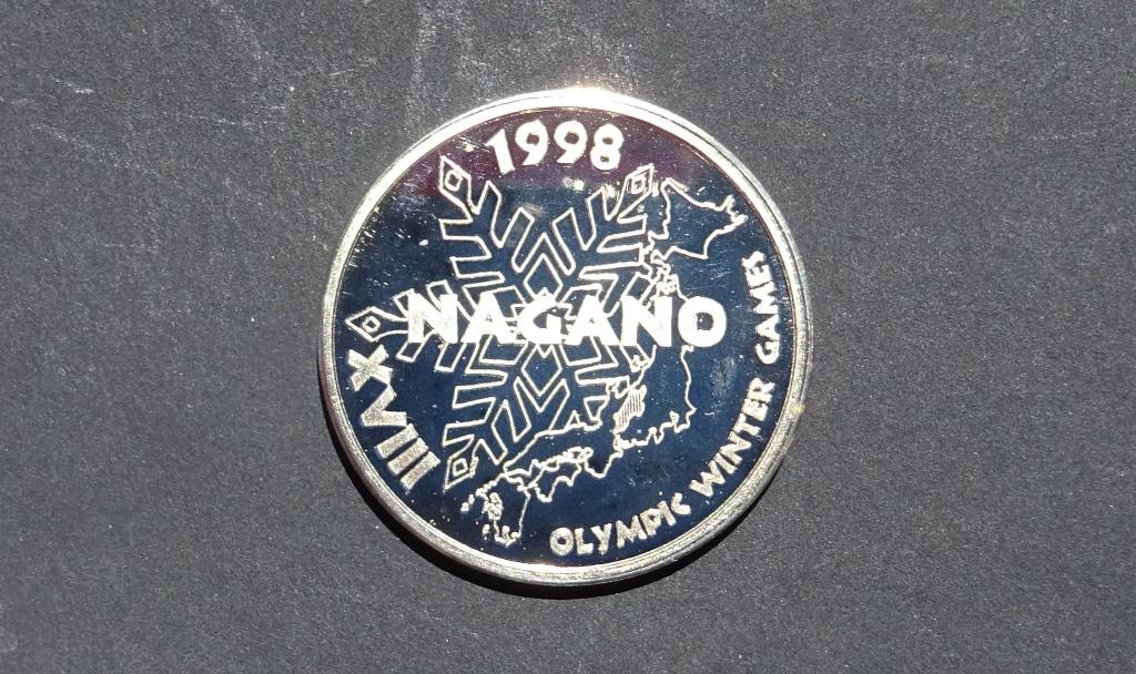 Olympische Winterspelen Nagano 1998, Postzegels en Munten, Penningen en Medailles, Ophalen of Verzenden, Overige materialen, Buitenland