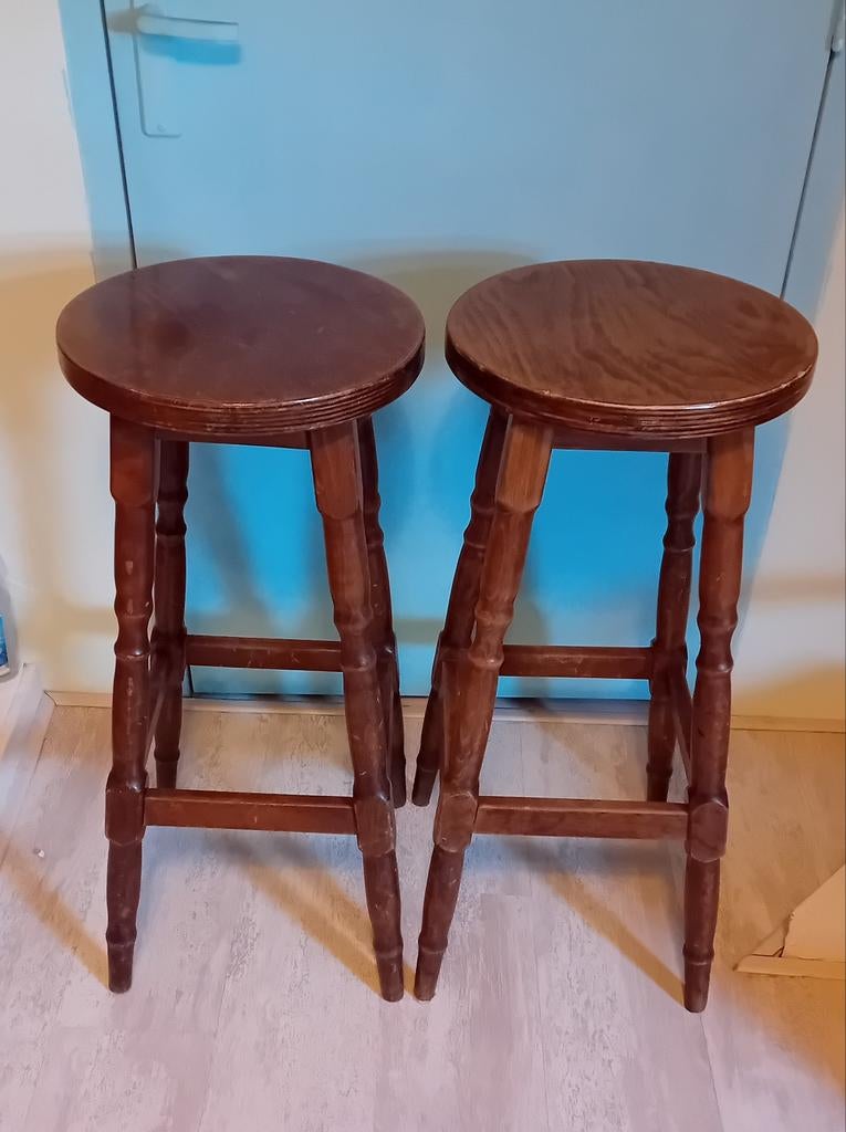 Robuuste barkrukken., 5 krukken of meer, Ophalen of Verzenden, Zo goed als nieuw, 60 tot 90 cm