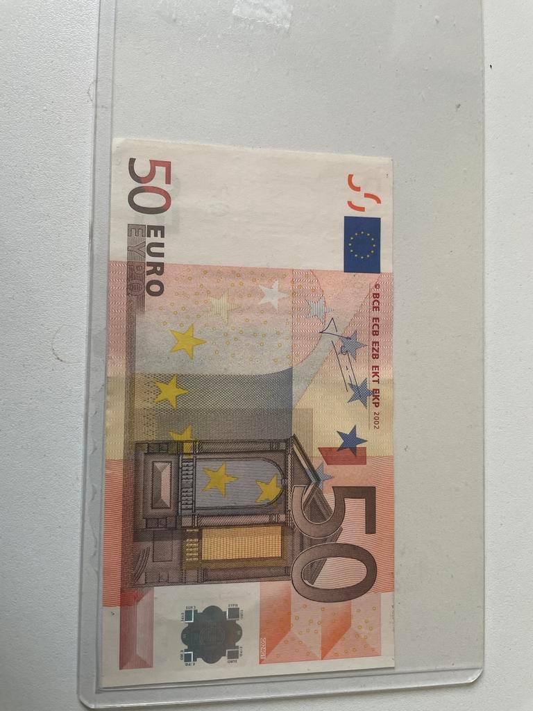 50 Euro biljet 2002 Unc, Postzegels en Munten, Bankbiljetten | Europa | Eurobiljetten, Verzenden, Overige landen, 50 euro, Los biljet
