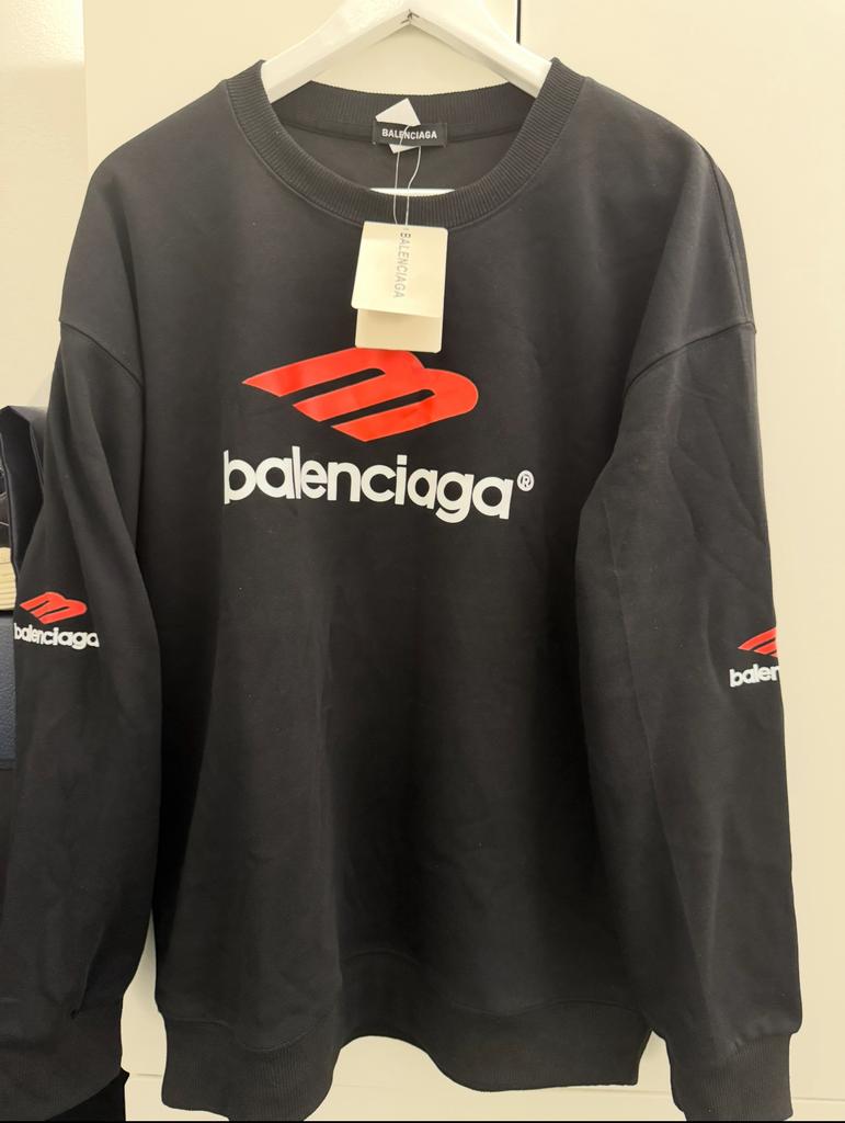 Balenciaga 3B Sports Icon Trui, Ophalen of Verzenden, Nieuw, Maat 48/50 (M), Zwart