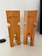 Eve and Adam: Wooden sculpture, Jeanpaul Original, Finland, Ophalen of Verzenden, Zo goed als nieuw, Hout, Minder dan 50 cm
