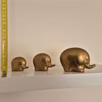 5 vintage messing olifantjes., Verzamelen, Beelden en Beeldjes, Ophalen of Verzenden, Gebruikt, Dier