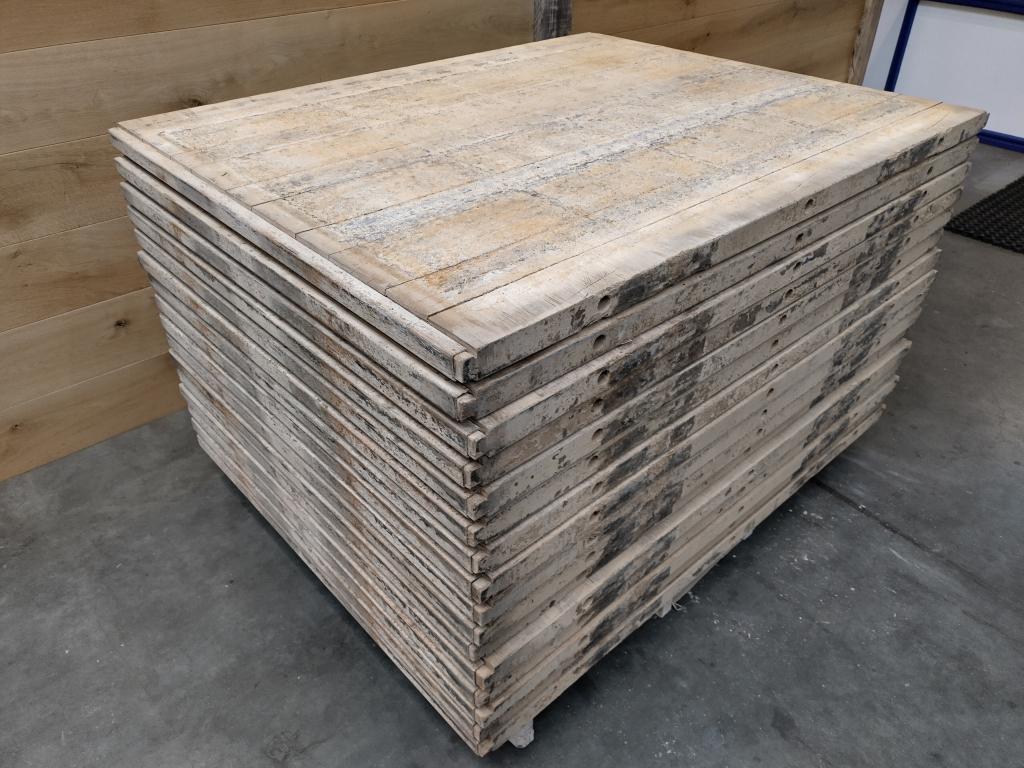 Hardhouten Steenschot 112x140cm 5cm dik Gebruikt, Gebruikt, 25 tot 50 mm, Overige typen, Ophalen of Verzenden