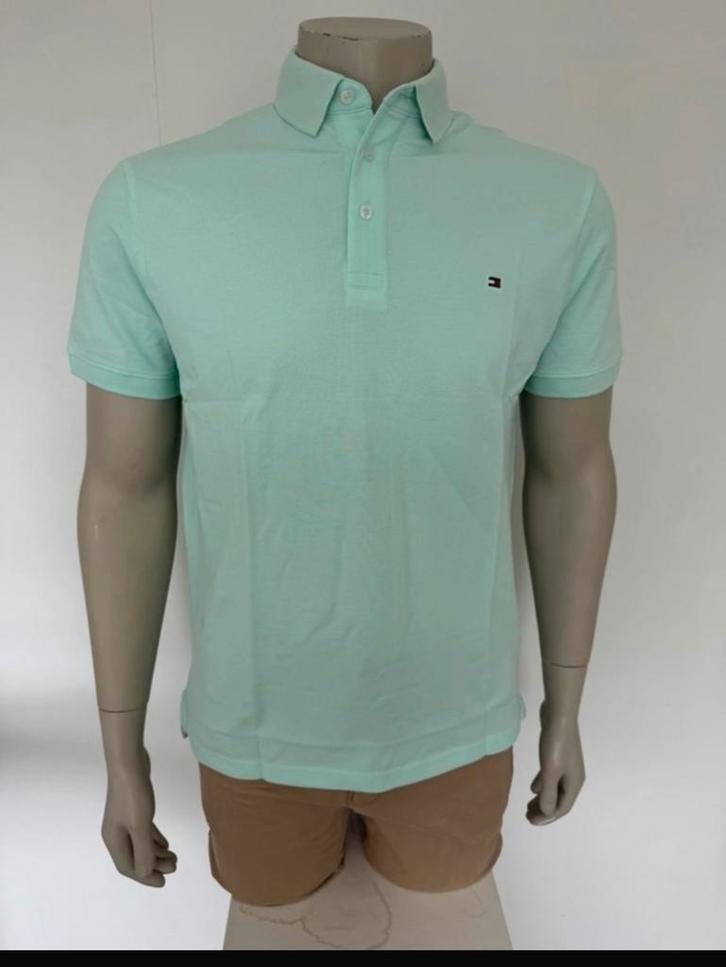 Tommy Hilfiger Polo Shirt - Lichtgroen - L nieuw, Kleding | Heren, Polo's, Zo goed als nieuw, Overige maten, Groen, Ophalen of Verzenden