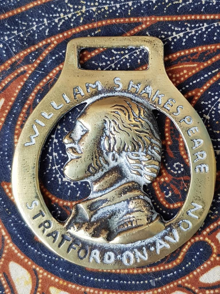 Zeldzaam antiek Shakespeare kleppermannetje uit Engeland., Antiek en Kunst, Antiek | Koper en Brons, Koper, Ophalen of Verzenden