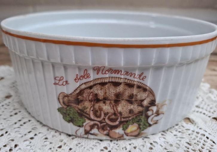 Vintage Franse casserole, La Sole Normande, Pillivuyt, Ophalen of Verzenden
