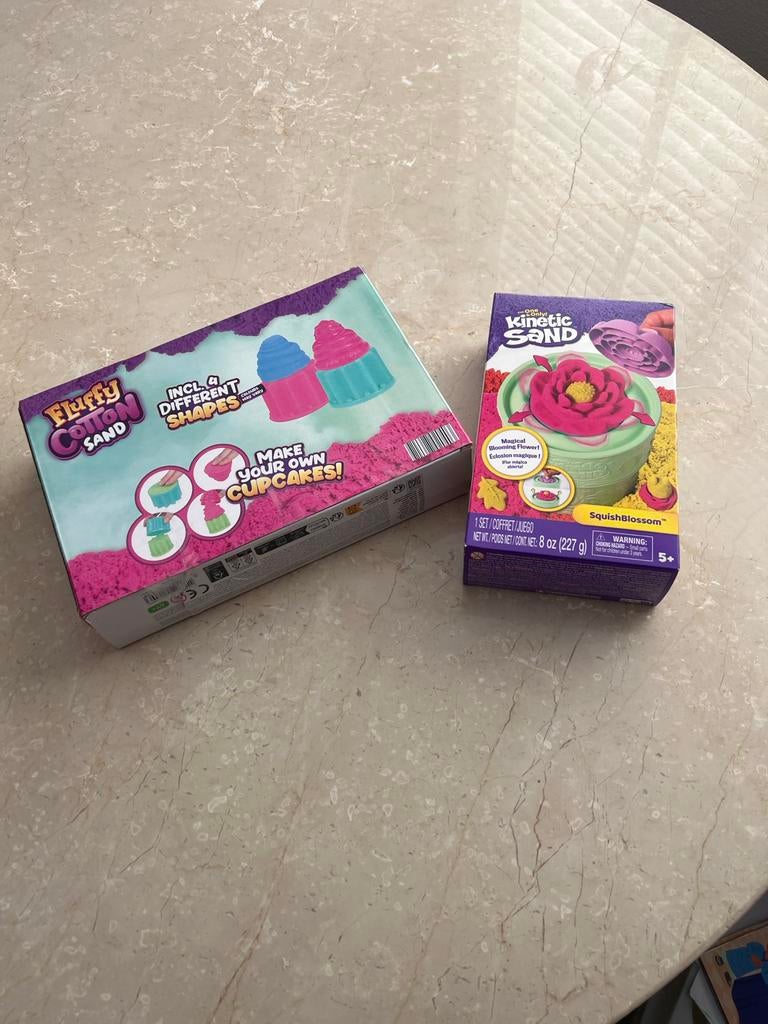 Kinetic Sand en Fluffy Cotton Sand - Nieuw!, Kinderen en Baby's, Speelgoed | Educatief en Creatief, Ophalen of Verzenden, Nieuw