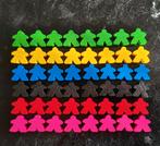 Carcassonne Meeple Set 6 Kleuren Compleet onderdelen, Vijf spelers of meer, Ophalen of Verzenden, Zo goed als nieuw, 999 Games