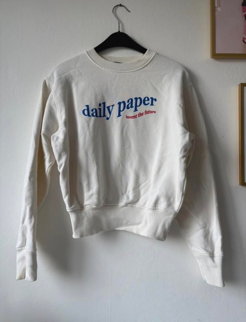 Daily Paper sweater maat XS, zo goed als nieuw, Kleding | Dames, Tops, Verzenden, Wit, Zo goed als nieuw, Lange mouw