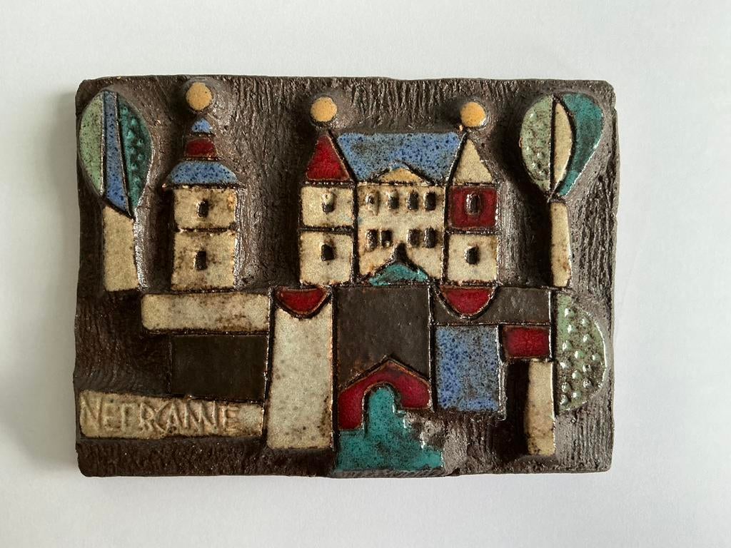 Keramiek wandreliëf Neercanne Frans Tuinstra wanddecoratie, Antiek en Kunst, Ophalen of Verzenden