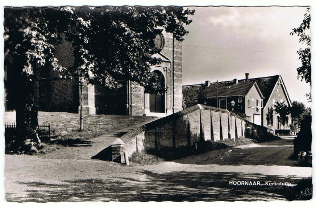Hoornaar - Alblasserwaard, Kerkstoep - 1962, Verzamelen, Ansichtkaarten | Nederland, Verzenden, 1960 tot 1980, Gelopen, Zuid-Holland