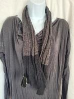 Stoere zwart-grijze sjaal 114x15 cm merk H&M, Kinderen en Baby's, Kinderkleding | Mutsen, Sjaals en Handschoenen, Ophalen of Verzenden