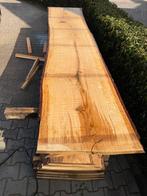 Zeer mooie eiken boomstambladen 340x65x4 cm, Ophalen, Zo goed als nieuw, 250 cm of meer, Planken