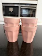 Hema Mirabeau Aardewerk Mokken Lichtroze - 4 stuks, Ophalen of Verzenden, Zo goed als nieuw